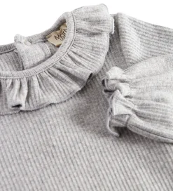 MarMar Bodyer*Body l/æ - Rib/Modal - Brandine - Light Grey Melange
