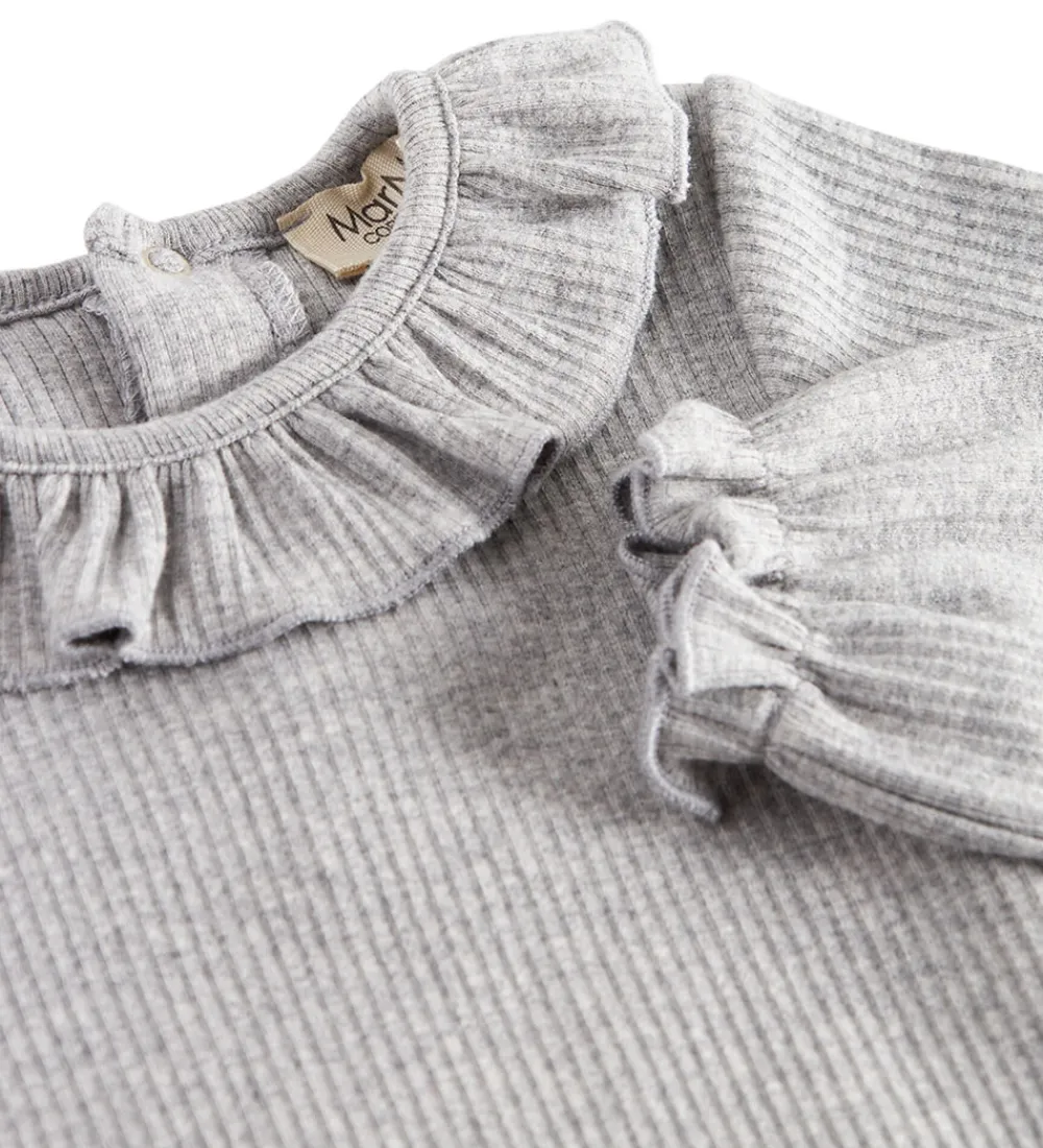 MarMar Bodyer*Body l/æ - Rib/Modal - Brandine - Light Grey Melange