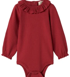 MarMar Juletøj|Bodyer*Body l/æ - Rib/Modal - Brandine - Hibiscus Red