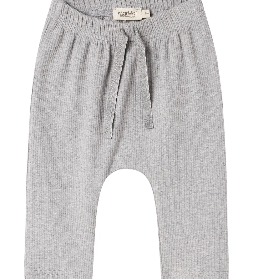 MarMar Bukser Og Jeans*Bukser - Rib/Modal - Pico - Light Grey Melange