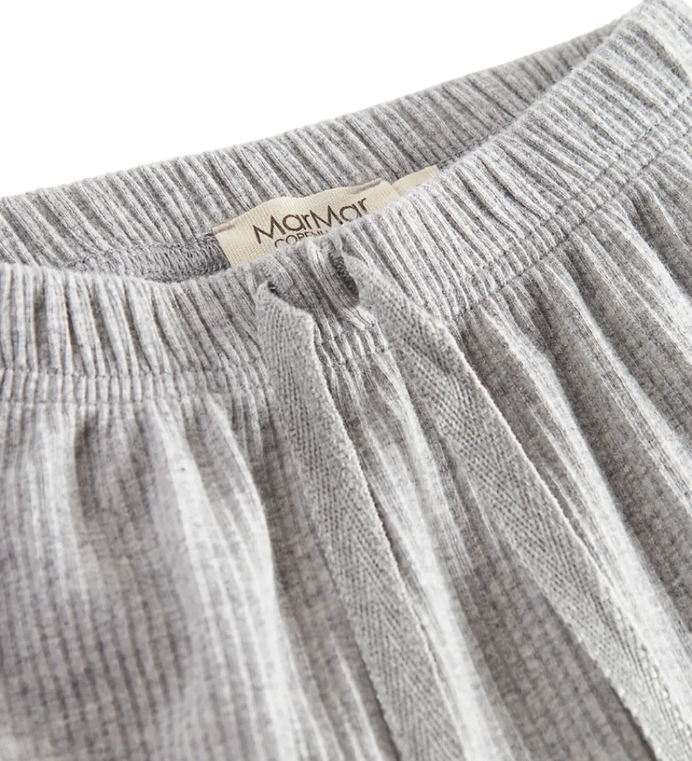 MarMar Bukser Og Jeans*Bukser - Rib/Modal - Pico - Light Grey Melange