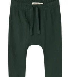 Juletøj|Bukser Og Jeans-MarMar Bukser - Rib/Modal - Pico - Dark Leaf