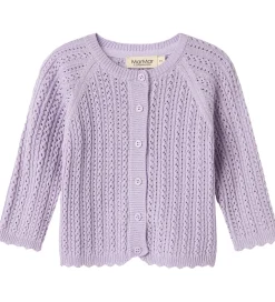 MarMar Striktrøjer*Cardigan - Totti - Uld/Bomuld - Amethyst