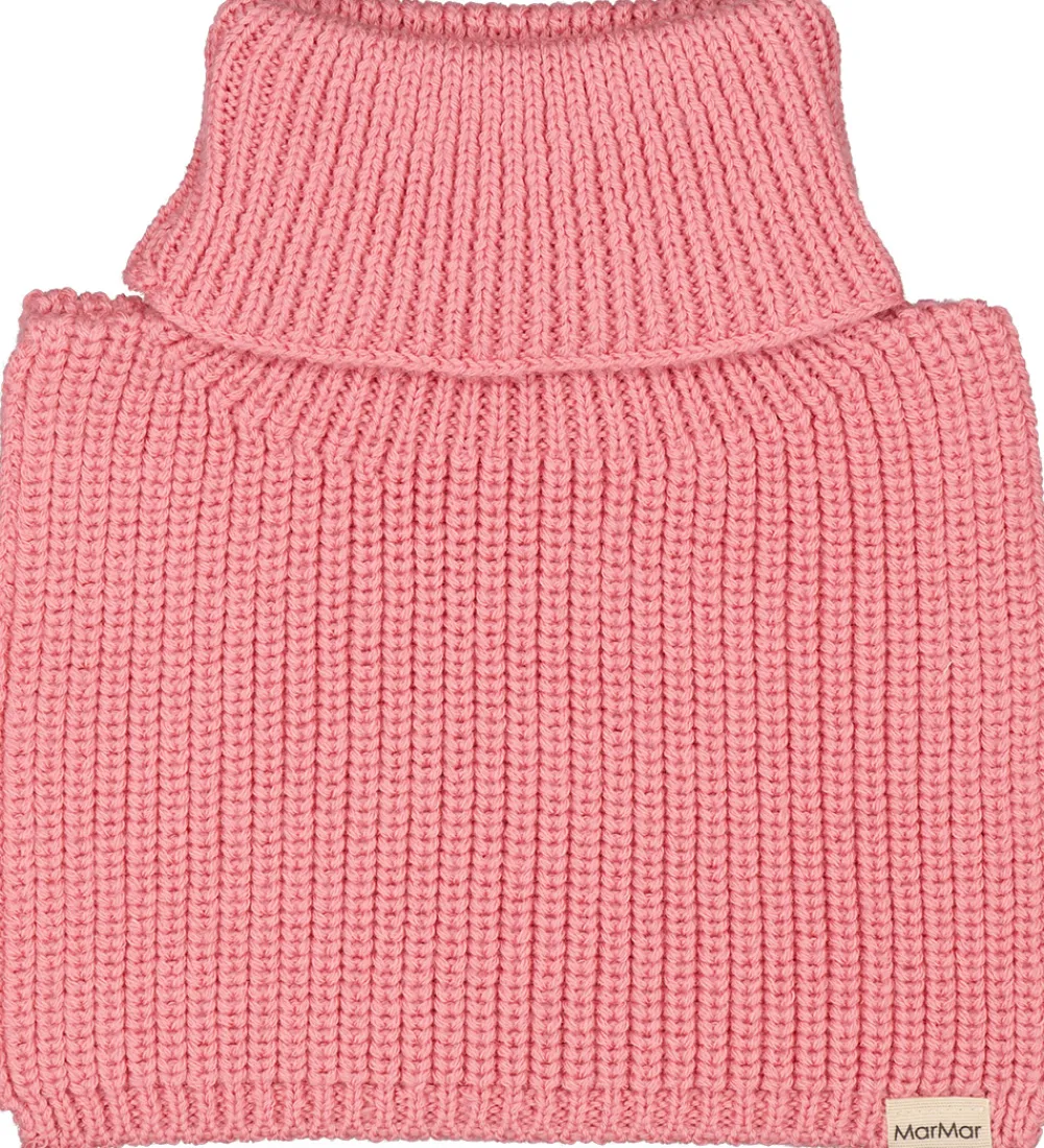 Tørklæder|Halsedisser-MarMar Halsedisse - Uld/Bomuld - Rib - Strik - Arni - Raspberry