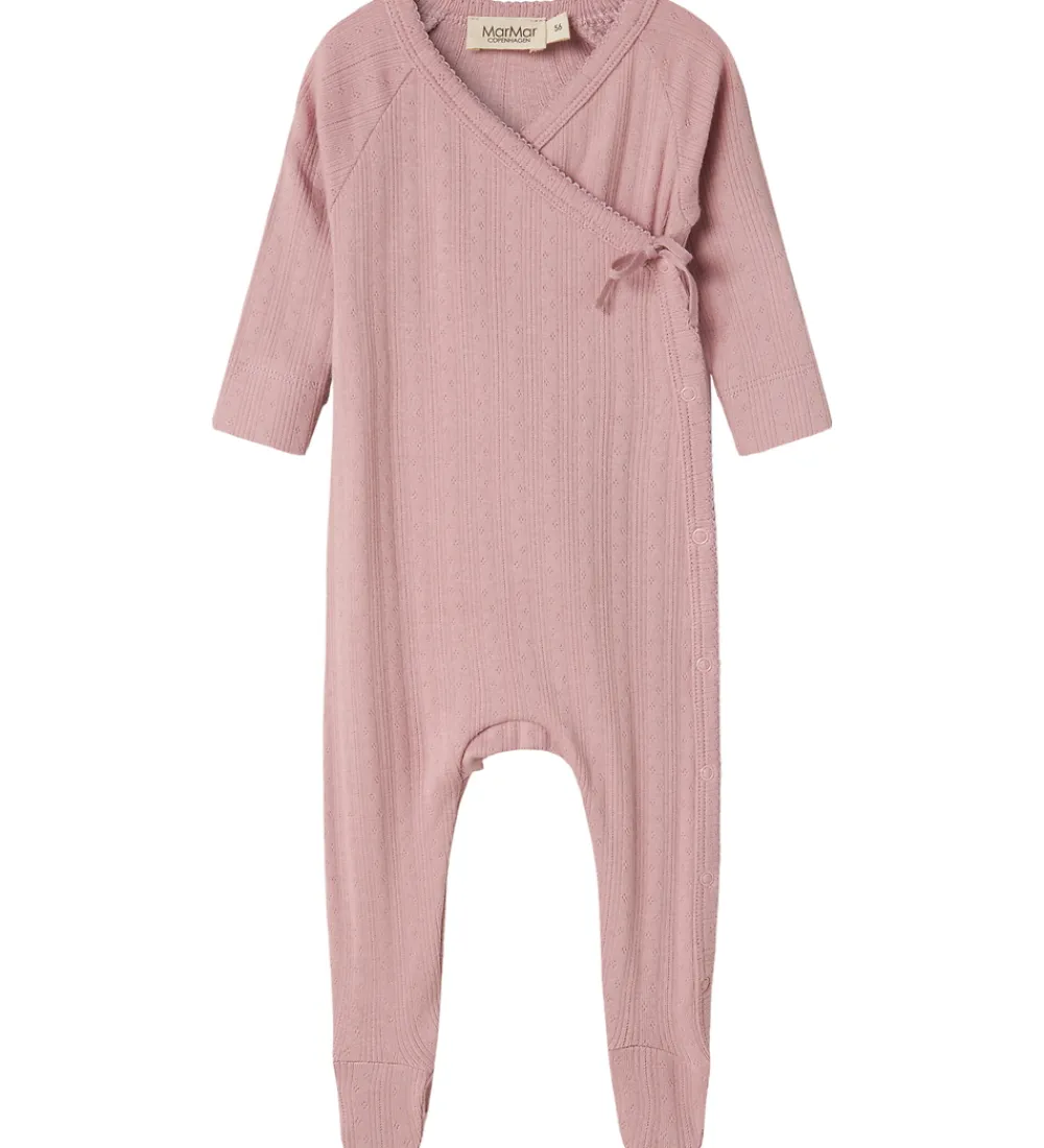 Heldragter-MarMar Heldragt m. Fødder - Modal - Rib - Rubetta - Soft Berry
