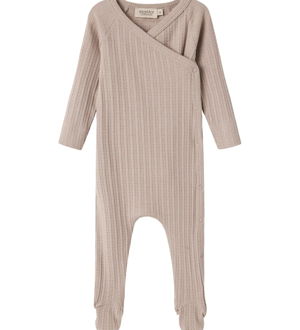Heldragter-MarMar Heldragt m. Fødder - Pointelle - Rubello - Soft Beige