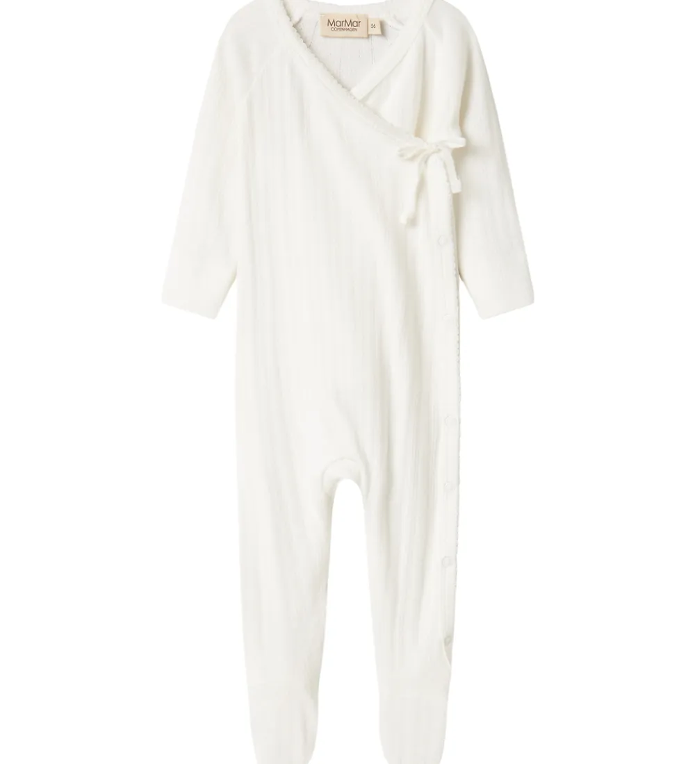 Heldragter-MarMar Heldragt m. Fødder - Rubetta - Rib - Gentle White