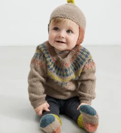 Babyhjelme-MarMar Hue - Uld - Ayasa - Brun/Multifarvet