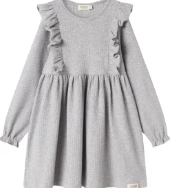 MarMar Kjoler*Kjole - Rib/Modal - Dikte - Light Grey Melange