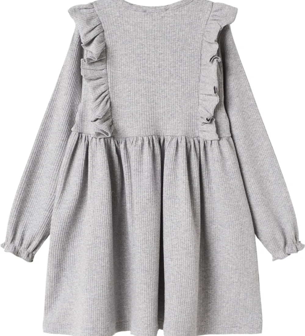 MarMar Kjoler*Kjole - Rib/Modal - Dikte - Light Grey Melange