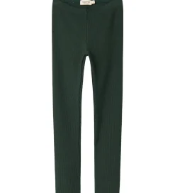 MarMar Leggings|Juletøj*Leggings - Rib/Modal - Dark Leaf