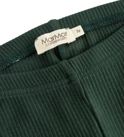 MarMar Leggings|Juletøj*Leggings - Rib/Modal - Dark Leaf