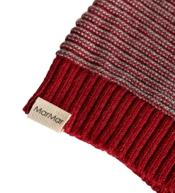 MarMar Juletøj|Huer Og Hatte*Nissehue - Strik - Alfen - Hibiscus Red Stripe