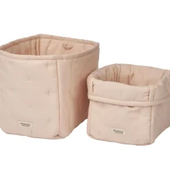 Kurve-MarMar Opbevaringskurve - 2-pak - 25x17/20x15 cm - Beige rose
