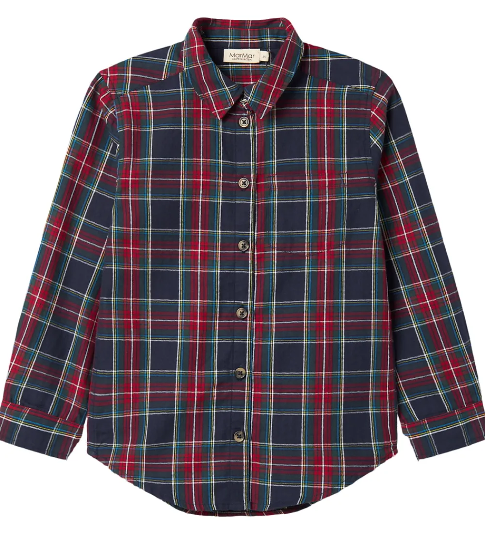 Skjorter|Juletøj-MarMar Skjorte - Tommy - Pilot Navy Check