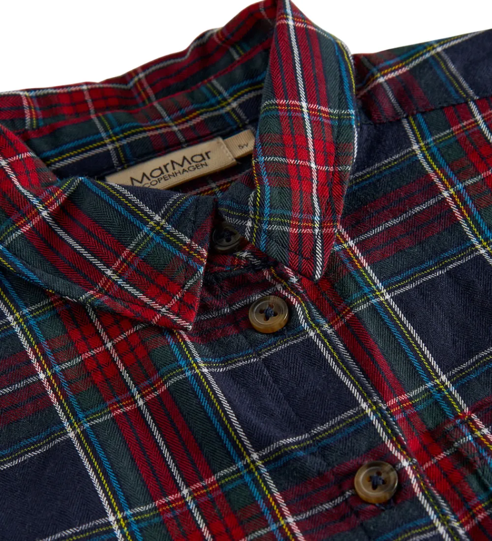 Skjorter|Juletøj-MarMar Skjorte - Tommy - Pilot Navy Check