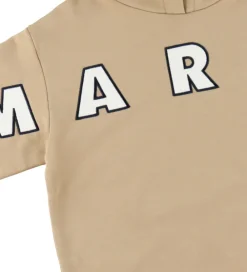 Hættetrøjer-Marni Hættetrøje - Cardboard Beige m. Logo