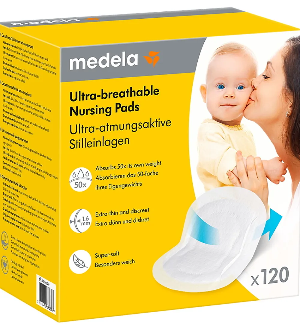 Pleje- Og Toiletartikler-Medela Ammeindlæg - 120 stk. - Ultra Åndbare