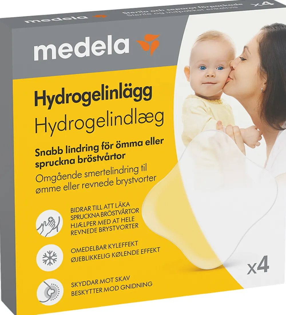 Medela Pleje- Og Toiletartikler*Hydrogelindlæg - 4 stk.