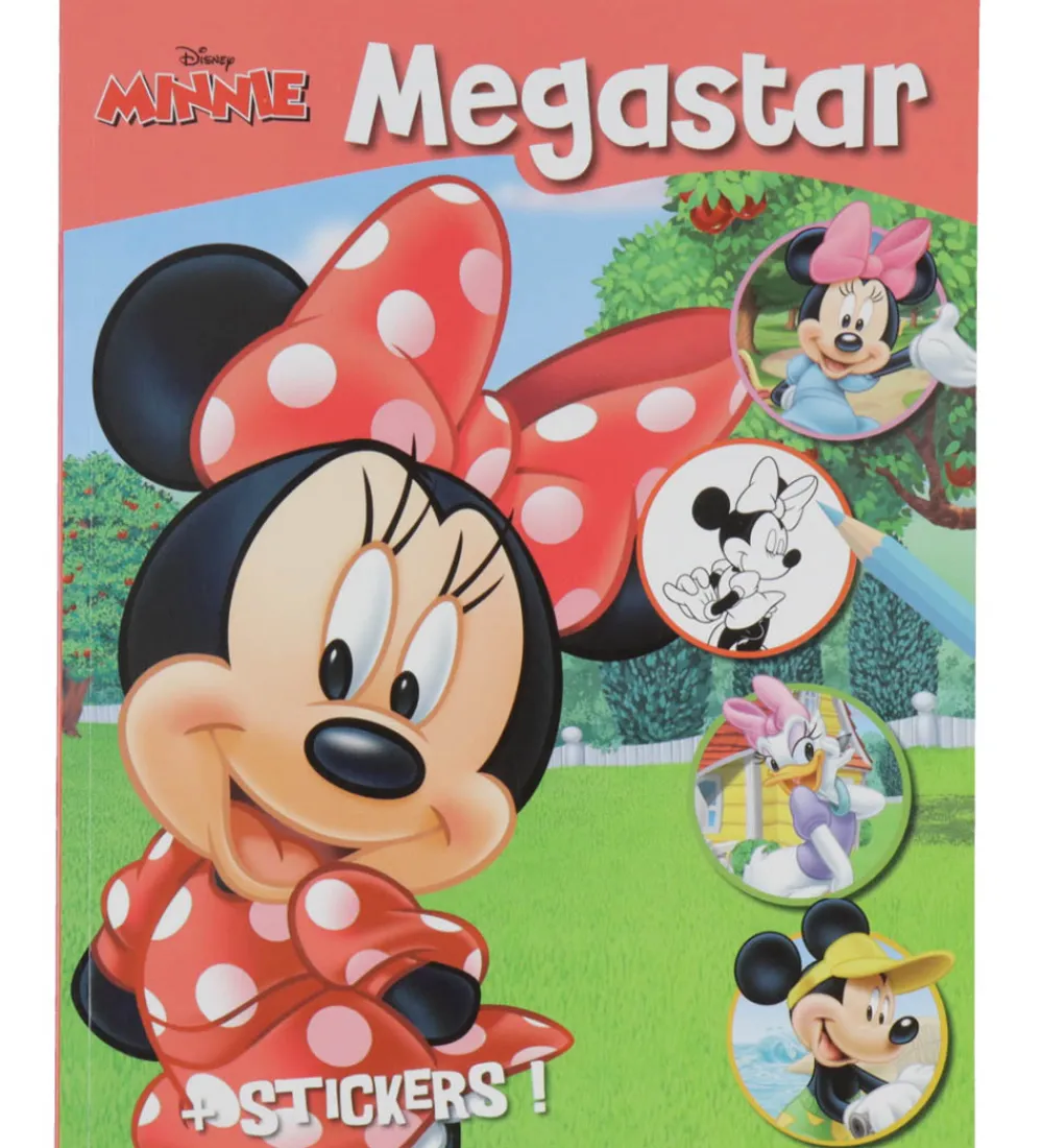 Megastar Malebog*Malebog m. Klistermærker - 128 Sider - Disney Minnie