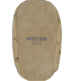 Hjemmesko-Melton Fløjlssko - Floral - Apple Cinnamon