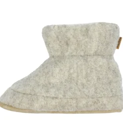 Hjemmesko-Melton Hjemmesko - Uld - Beige Melange
