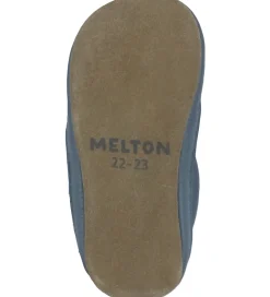 Melton Hjemmesko*Skindfutter - Elephant - Blue Mirage
