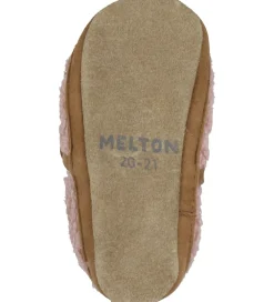 Melton Hjemmesko*Skindfutter - Fuzzy Teddy - Rose Dawn