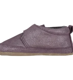 Hjemmesko-Melton Skindfutter - Noos - Shimmer - Purple Dove