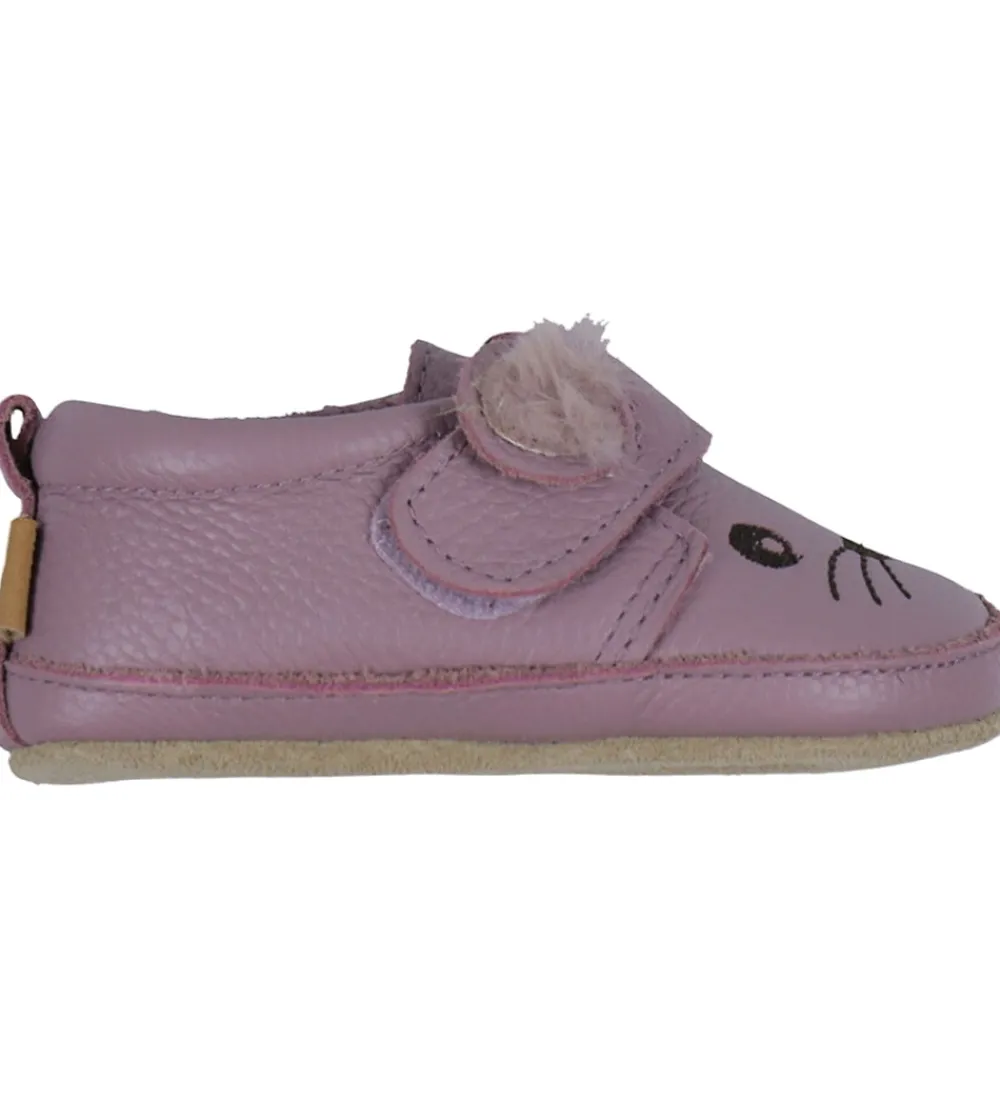 Hjemmesko-Melton Skindfutter - Noos - Mouse - Heather Mauve