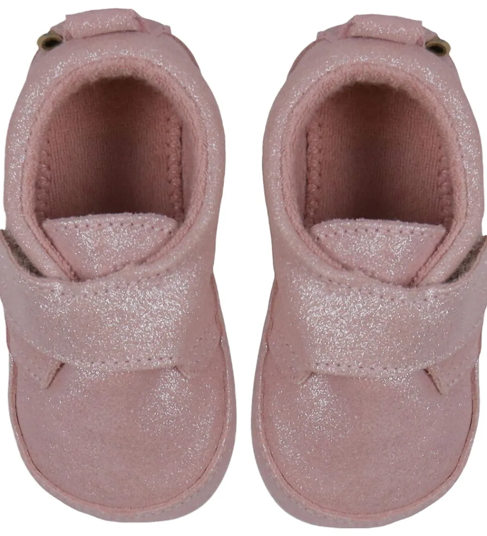 Hjemmesko-Melton Skindfutter - Shimmer - Rose Gray