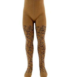 Melton Strømpebukser*Strømpebukser - Leopard - Biscuit