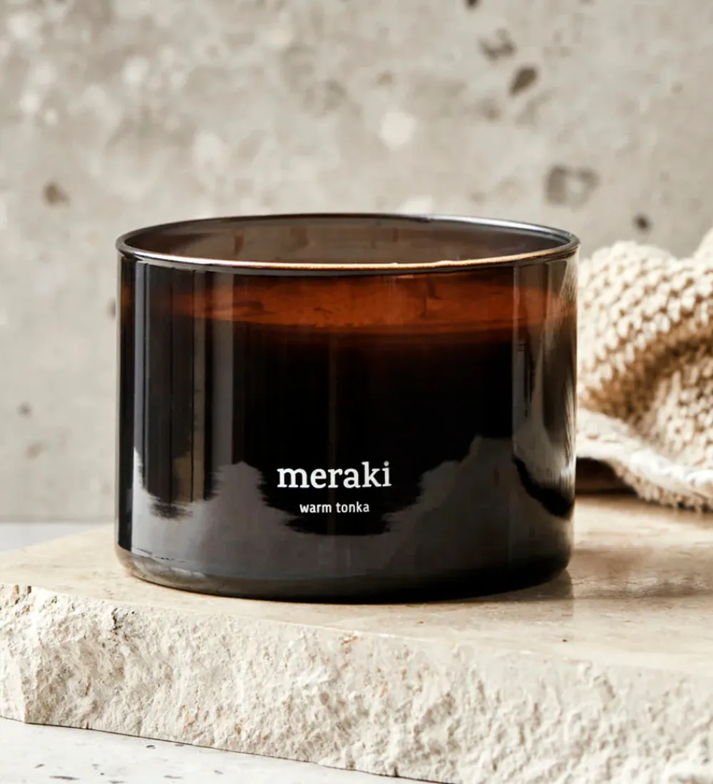 Duftlys-Meraki Duftlys - 340g - Dark Wood