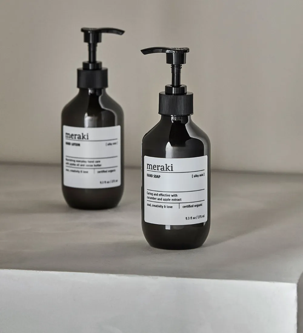 Meraki Pleje- Og Toiletartikler*Gaveæske - Håndsæbe/-Lotion - 2 x 275 ml - Silky Mist