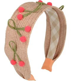 Meri Meri Hårbøjler*Hårbøjle - Raffia Headband Cherries