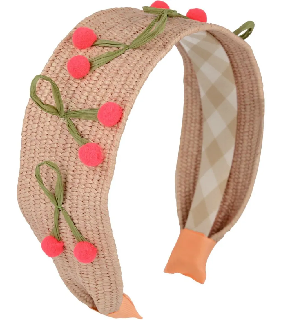 Meri Meri Hårbøjler*Hårbøjle - Raffia Headband Cherries