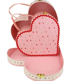 Meri Meri Bokse Og Kasser|Opbevaring*Kuffert - Hjerte - 2-pak - 21/26 cm - Vintage Heart -