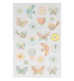 Sminke-Meri Meri Tatoveringer - Birds & Butterflies Tattoo Sheet