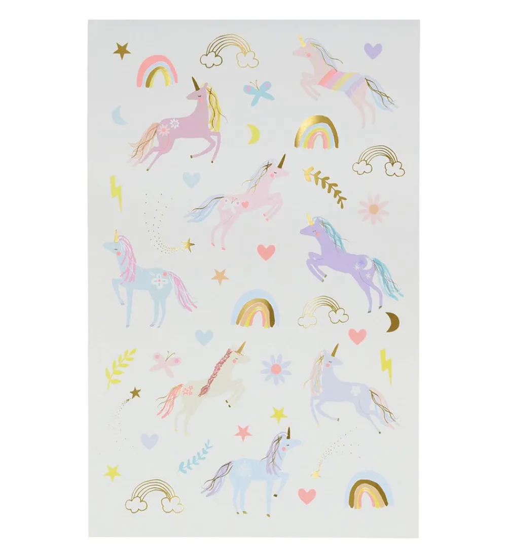Meri Meri Sminke*Tatoveringer - Unicorn Tattoo Sheet