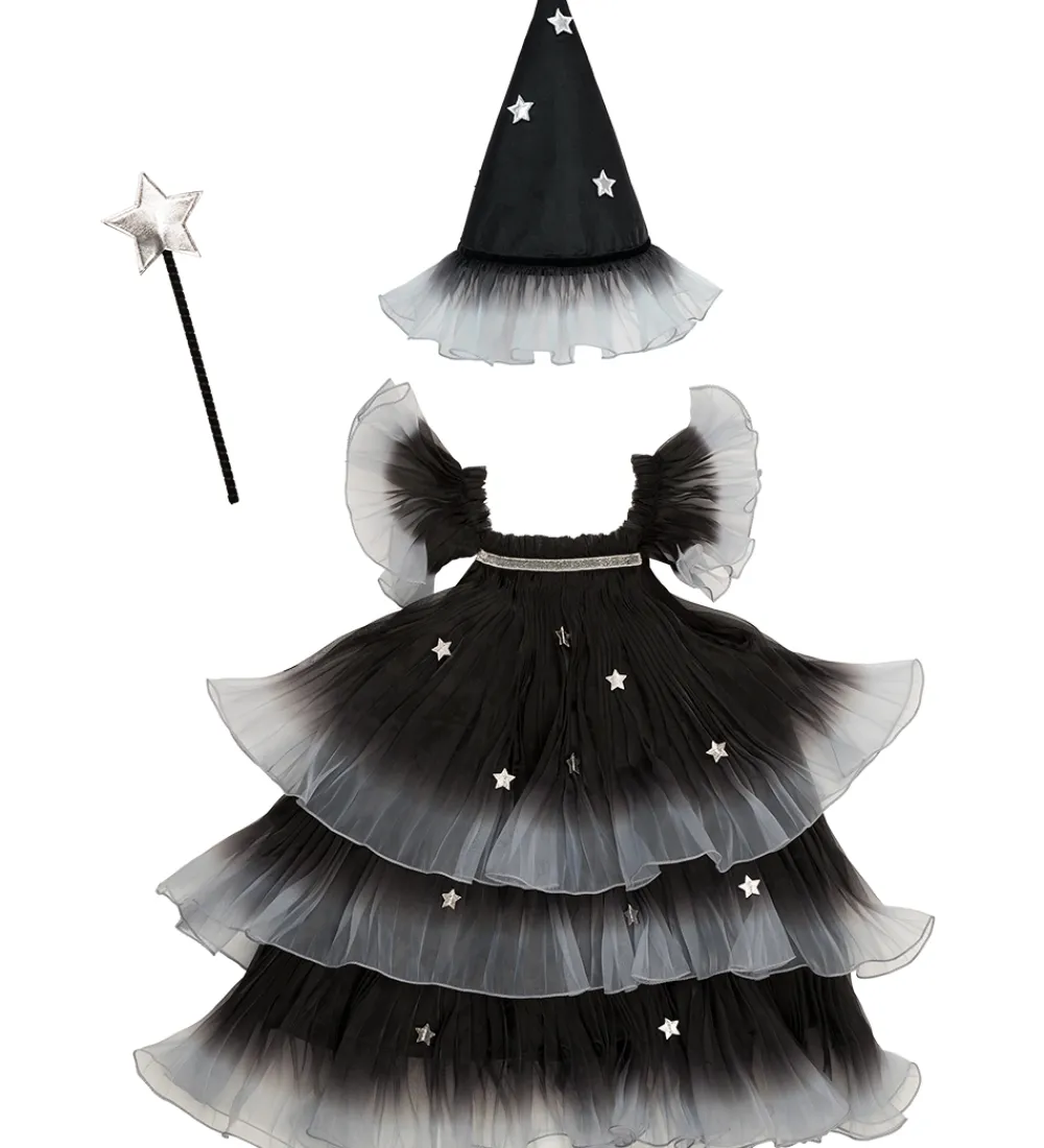 Meri Meri Halloween*Udklædning - Star Witch - Sort/Grå