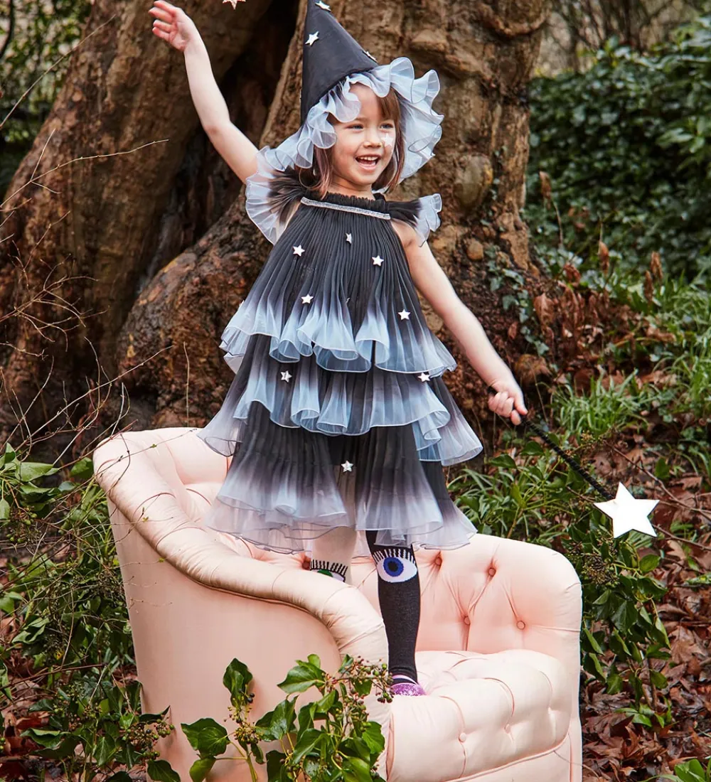Meri Meri Halloween*Udklædning - Star Witch - Sort/Grå