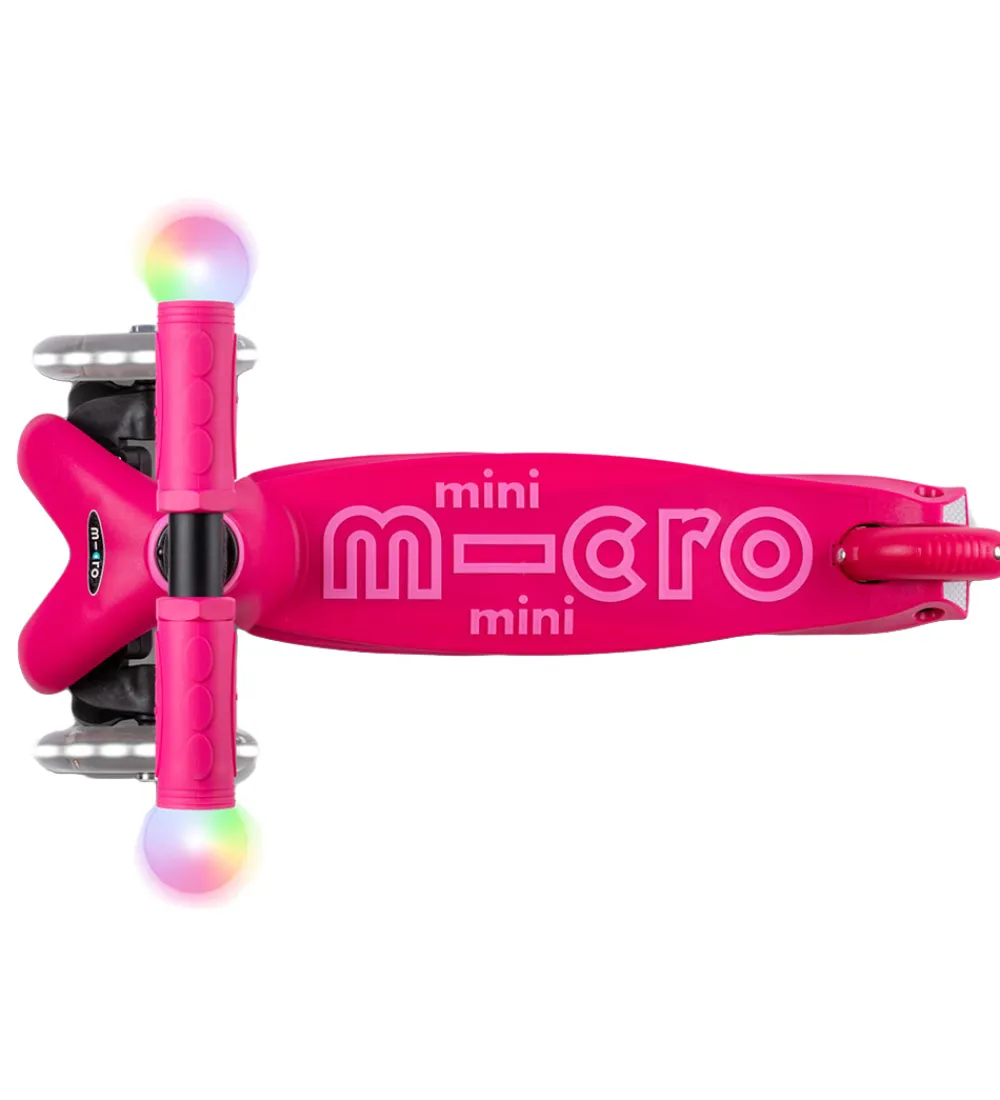 Micro Løbehjul|Løbehjul*Løbehjul - Mini2grow Deluxe Magic LED - Pink