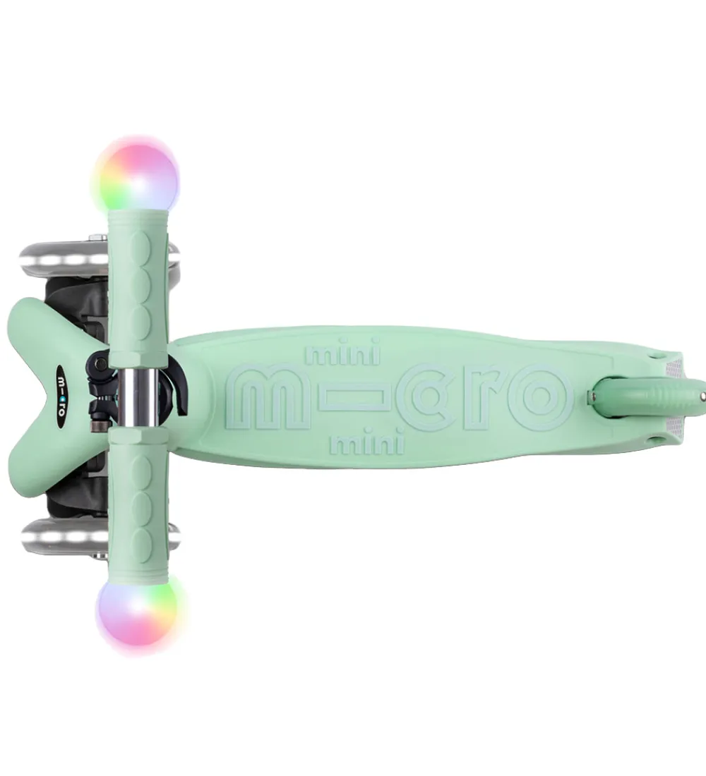 Micro Løbehjul|Løbehjul*Løbehjul - Mini2grow Deluxe Magic LED - Mint