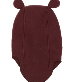 Elefanthuer-Mikk-Line Elefanthue - Uld - 1-lags - Rum Raisin m. Ører