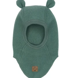 Elefanthuer-Mikk-Line Elefanthue - Uld - 1-lags - Balsam Green m. Ører