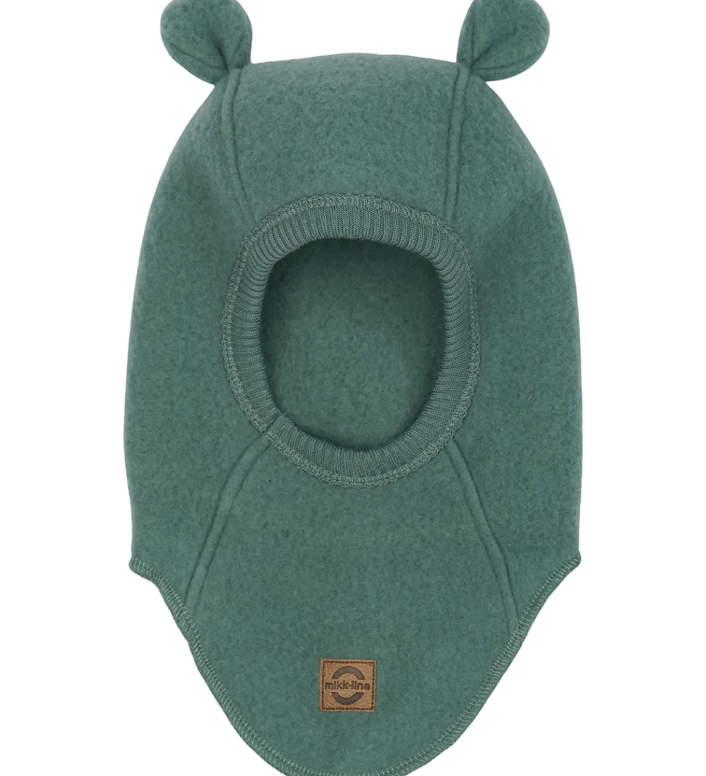 Elefanthuer-Mikk-Line Elefanthue - Uld - 1-lags - Balsam Green m. Ører