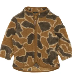 Fleece-Mikk-Line Fleecejakke - Burlwood m. Camouflage