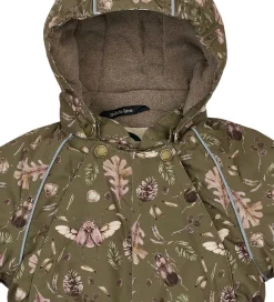 Mikk-Line Flyverdragter*Flyverdragt - Forest - Burnt Olive m. Print