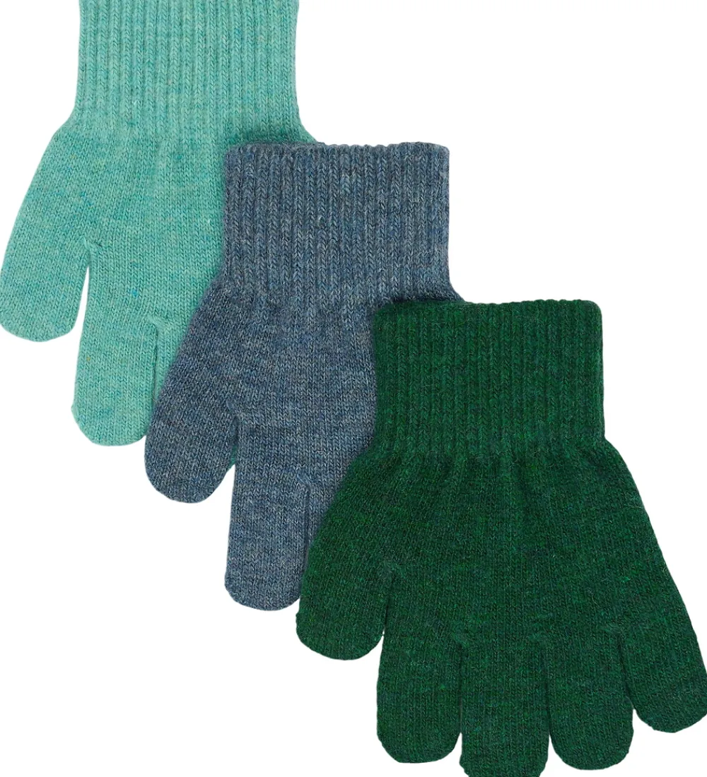 Mikk-Line Handsker Og Luffer*Handsker - Uld/Polyamid - 3-pak - Darkest Sprouse-Fad