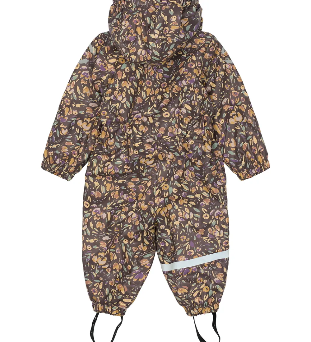 Mikk-Line Regntøj*Regndragt m. For - PU - Raisin m. Blomster